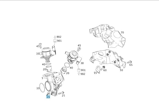 NEW MERCEDES-BENZ GLE W166 CYLINDER HEAD PROFILE SEAL GASKET A2760740180