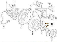 new bmw 7 e38 rear brake pad wear sensor 34351182065 original