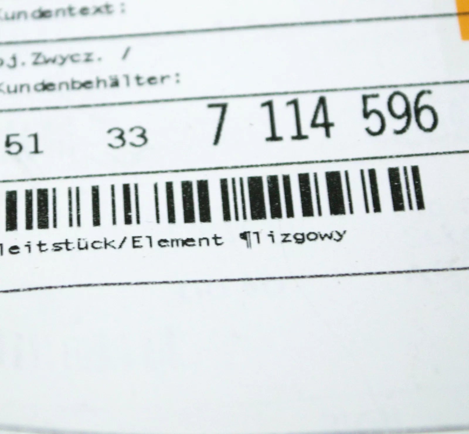 NEW BMW Z4 E85 FRONT DOOR WINDOW LIFTING SLIDING PIECE 51337114596 ORIGINAL