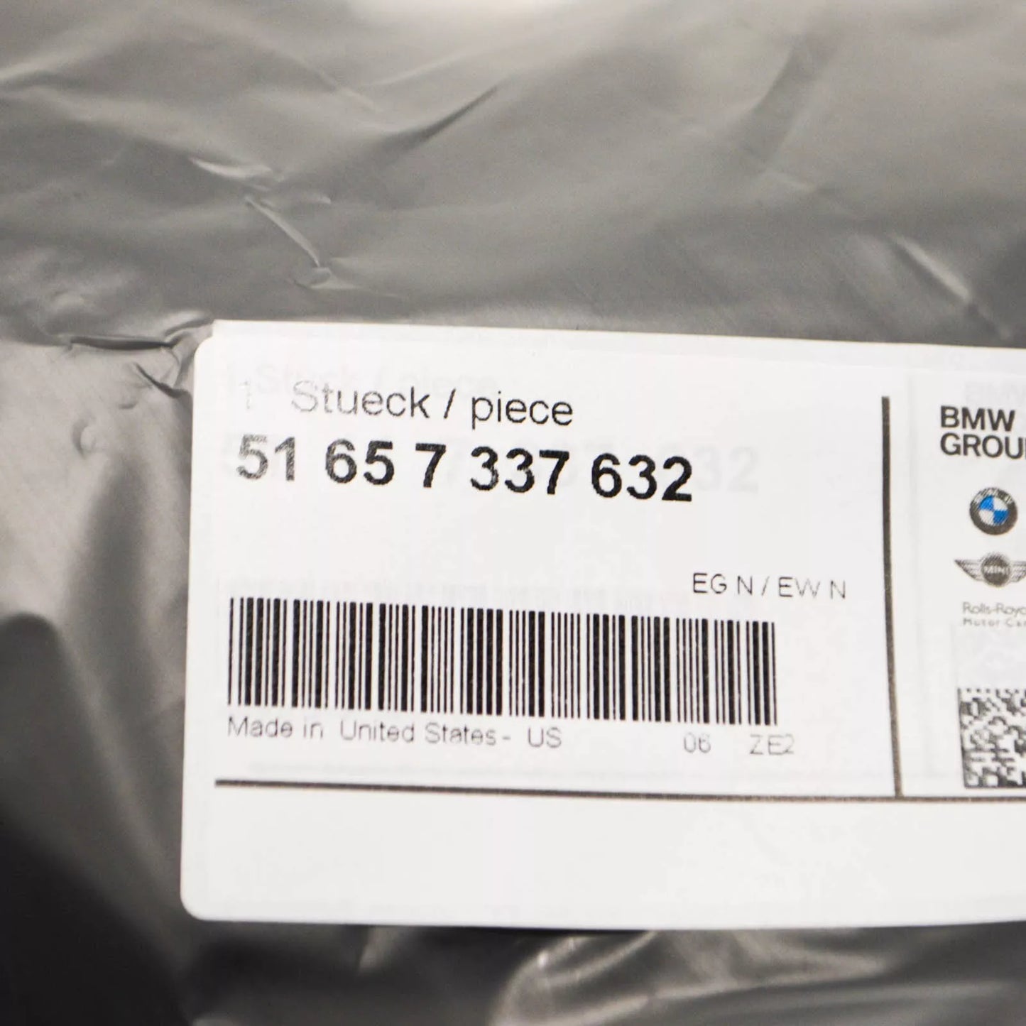 NEW BMW X6 F16 FRONT RIGHT FENDER BRACKET 51657337632 7337632 2015 ORIGINAL