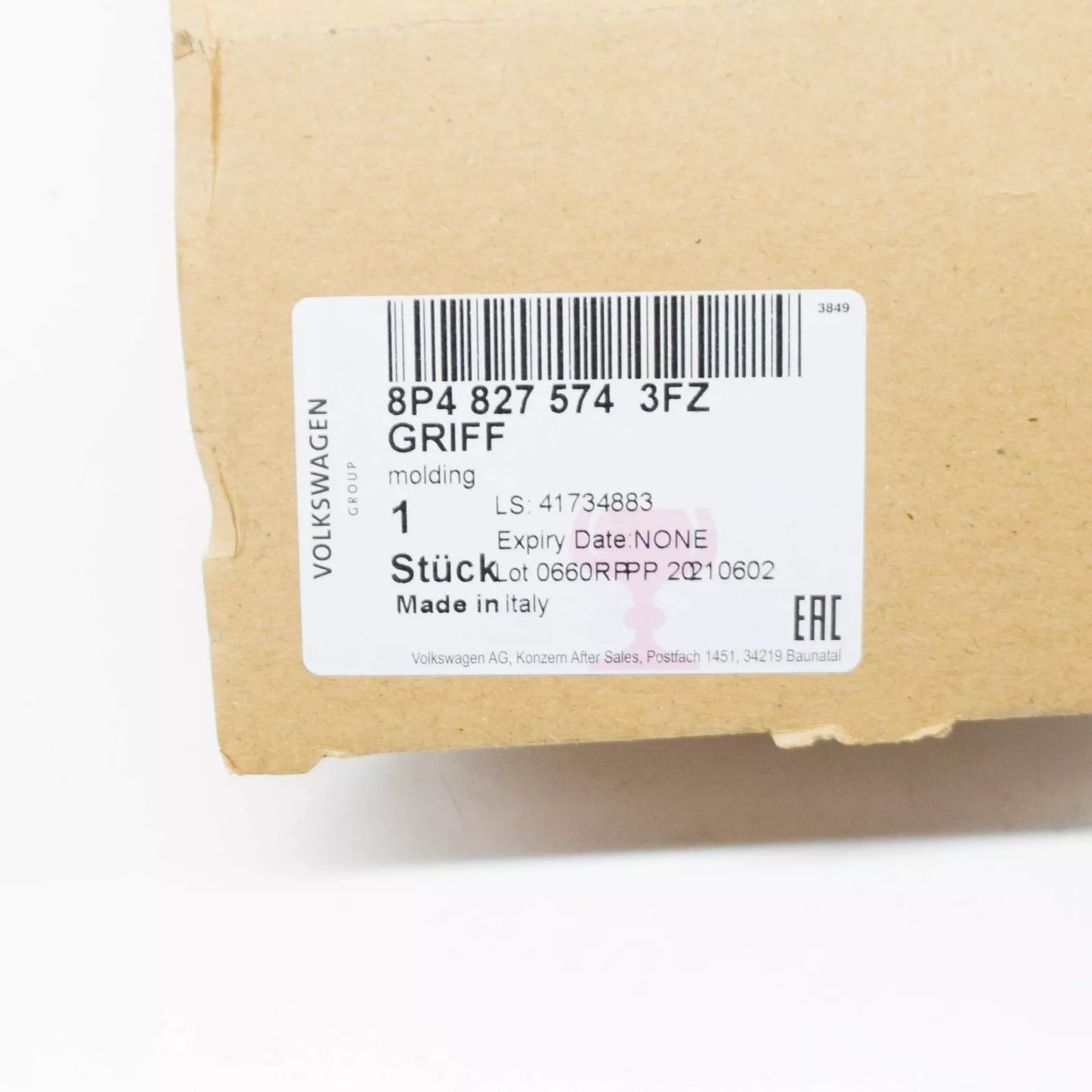 NEW AUDI A3 8P REAR LID GRIP MOLDING 8P48275743FZ