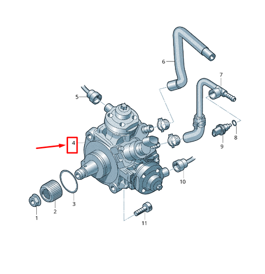 new audi q5 fy high pressure fuel pump 059130755df original
