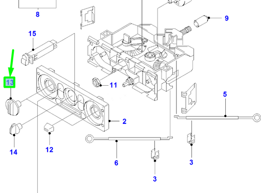 new ford ranger mk2 heater control knob xm34-18519-aa 3636276 original