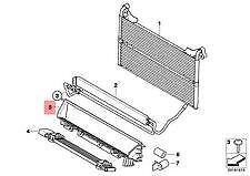 new bmw e60n e61n sedan wagon oil cooler air duct 7561954 17117561954 original