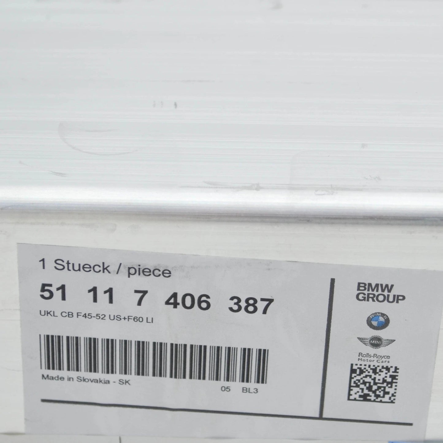 NEW BMW X1 F48 LEFT CRASH BAR ABSORBER 51117406387 7406387 ORIGINAL