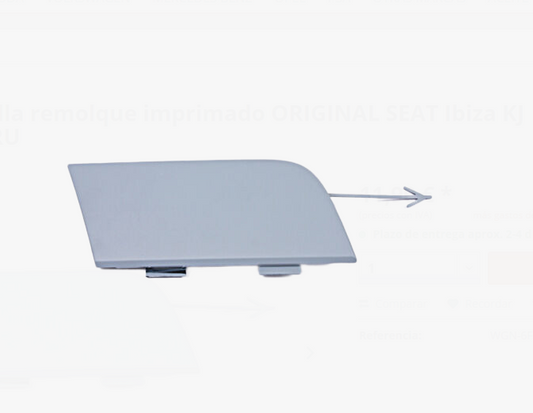 new seat ibiza v kj1 rear bumper tow hook eye cover 6f0807441gru original