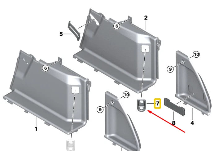 NEW BMW 5 TOURING G31 REAR RIGHT TRUNK TRIM 51477471780 7471780 2017 ORIGINAL