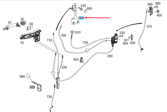 new mb sprinter w907 rear right internal operation a90676004619b27 original