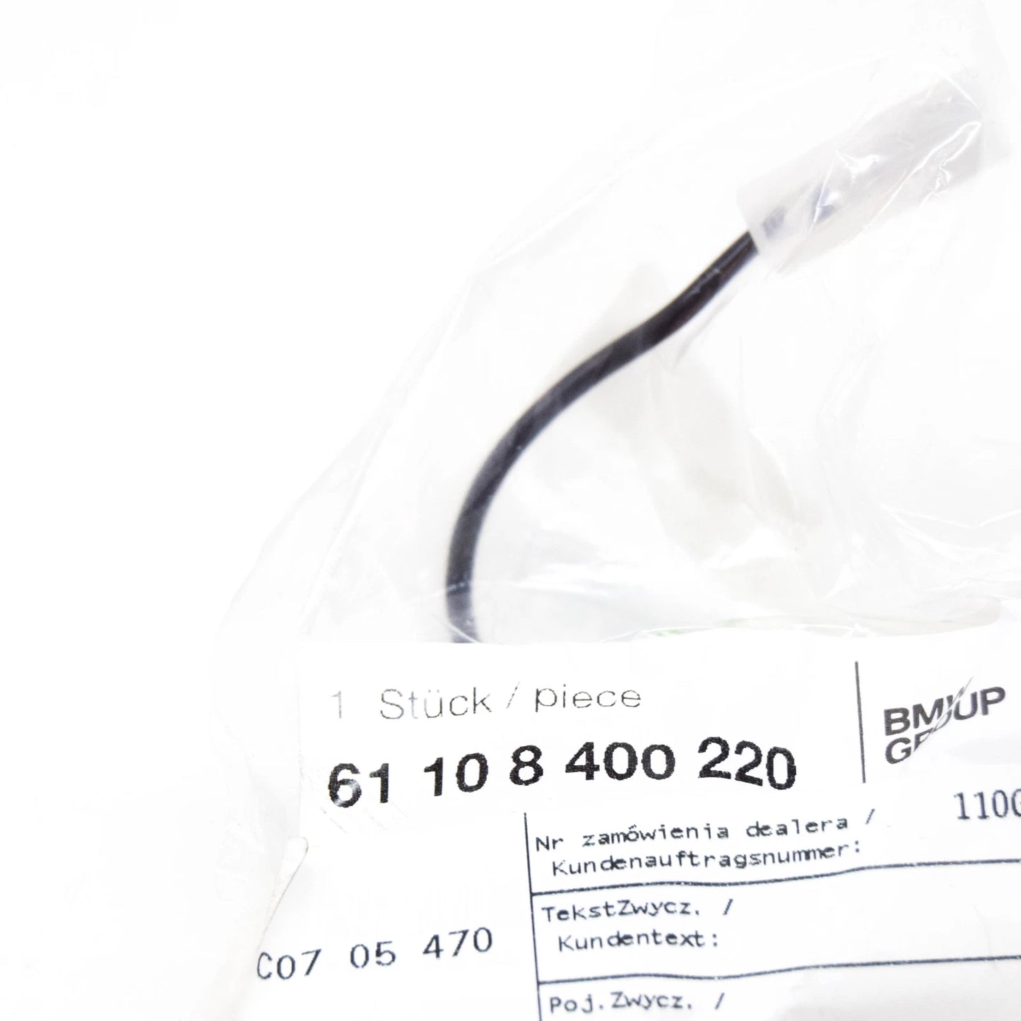 NEW BMW Z3 E36 ADAPTER TUBING FOR HARDTOP SUPPORT 61108400220 ORIGINAL