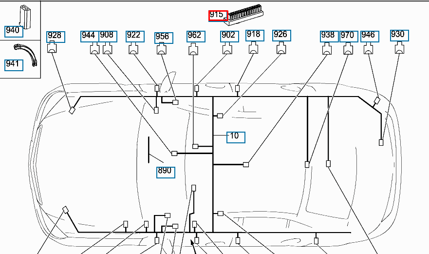 NEW MERCEDES BENZ C W204 POWER DISTRIBUTOR BLOCK A0055461040 ORIGINAL