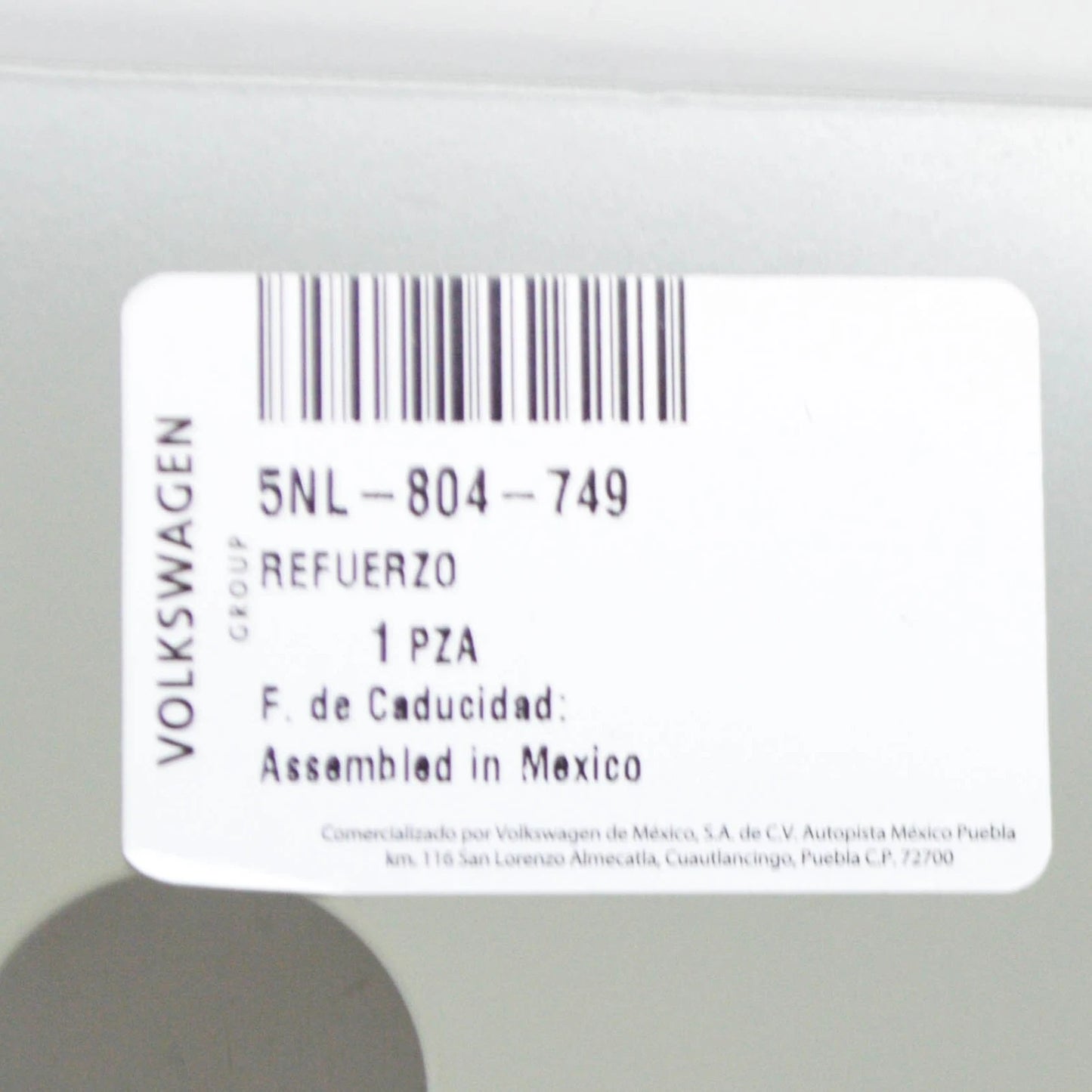 NEW VOLKSWAGEN TIGUAN AD1 MK2 REAR LEFT BODY REINFORCEMENT 5NL804749 ORIGINAL