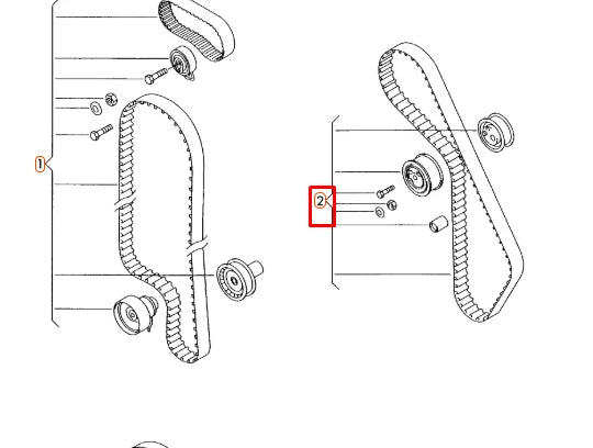 NEW AUDI A4 B5 WATER PUMP TIMING CHAIN RETROFIT KIT 06A198119D