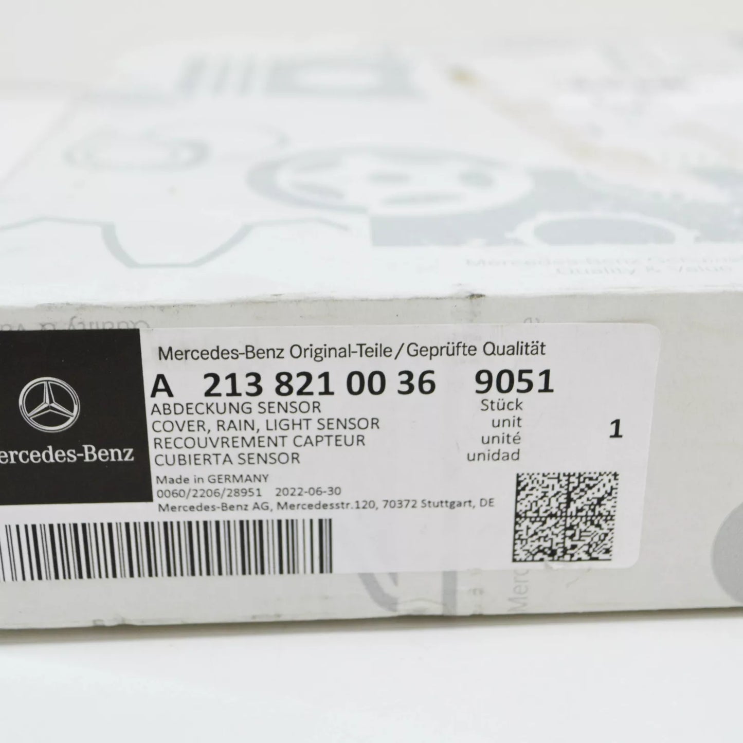 NEW MERCEDES-BENZ E W213 RAIN AND LIGHT SENSOR COVER A21382100369051 ORIGINAL