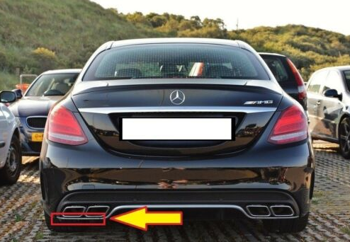 NEW MERCEDES-BENZ C W205 REAR BUMPER RIGHT MOLDING A2058852821 ORIGINAL