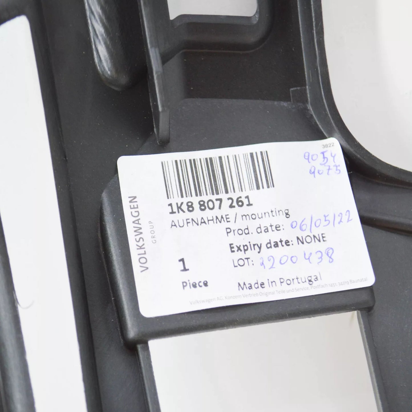 NEW VOLKSWAGEN SCIROCCO MK3 FRONT LEFT FOG LAMP MOUNTING 1K8807261 ORIGINAL