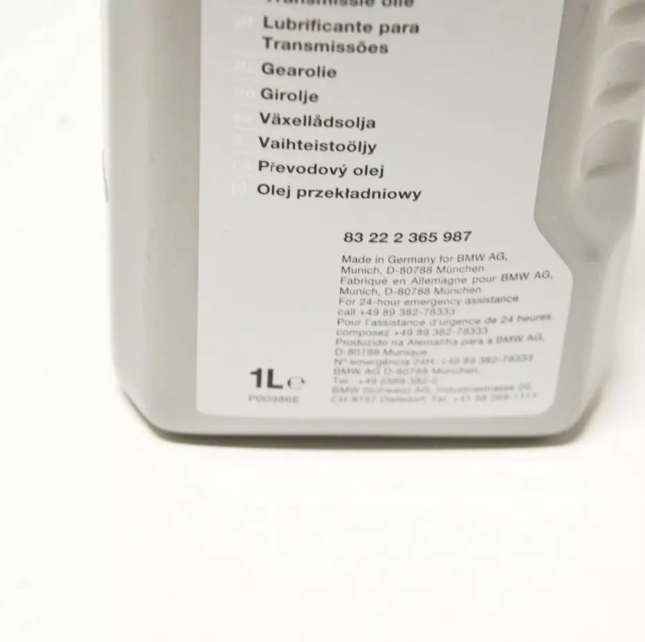 NEW BMW 75W-90 SYNTHETIC OSP GEAR OIL 1 LITRE 83222365987 ORIGINAL