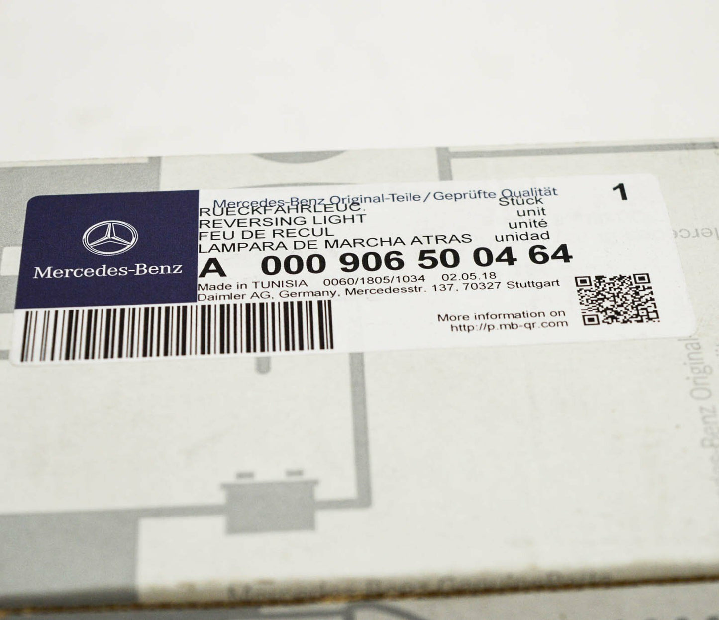 NEW MB G W463 AMG REAR RIGHT REVERSING LIGHT A0009065004 64 ORIGINAL