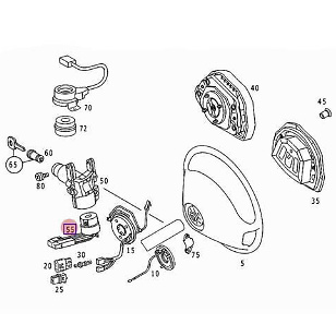 NEW MERCEDES BENZ VITO 638 IGNITION SWITCH HARNESS A0005458108 ORIGINAL
