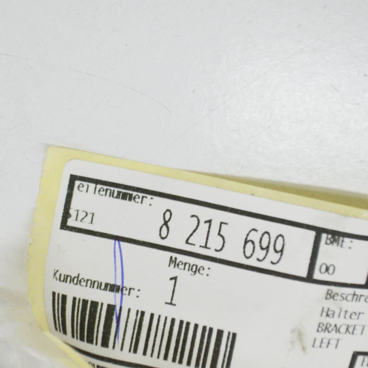 NEW BMW 7 E38 FRONT LEFT DOOR BRACKET 8215699 51218215699 ORIGINAL