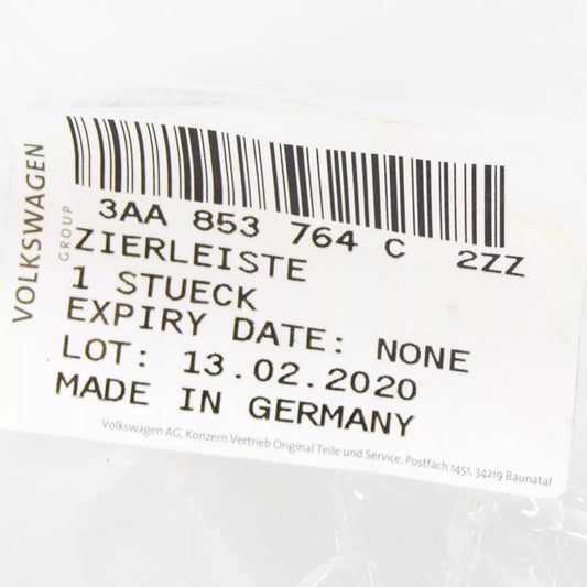 NEW VW PASSAT B7 R-LINE FRONT BUMPER RIGHT GRILLE TRIM 3AA853764C2ZZ