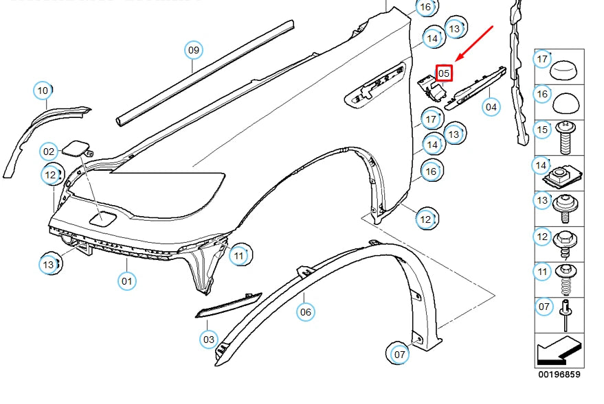 NEW BMW X6 M E71 FRONT LEFT SIDE PANEL M TRIM 51657218425 7218425 ORIGINAL