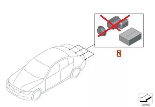 NEW BMW F30 F32 F34 REAR PDC SENSOR HARNESS KIT 66202339614 2339614 ORIGINAL
