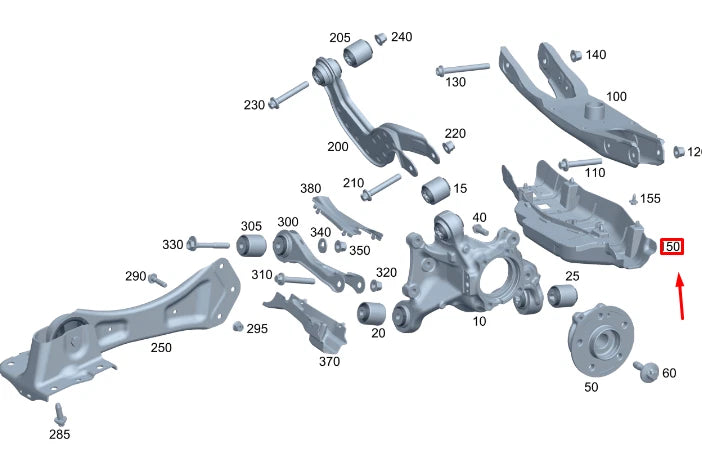 NEW MERCEDES-BENZ GLA H247 AMG REAR LEFT SPRING LINK TRIM A2473528700 ORIGINAL
