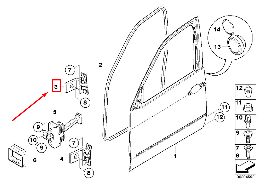 new bmw x6 e71 front left door hinge 7176847 41517176847 original