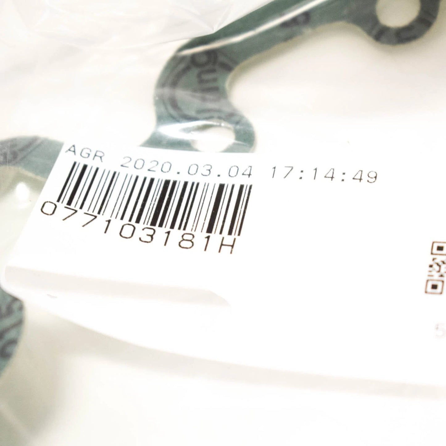 NEW AUDI A6 C5 ENGINE CRANKSHAFT REAR FLANGE SEALING GASKET 077103181H ORIGINAL