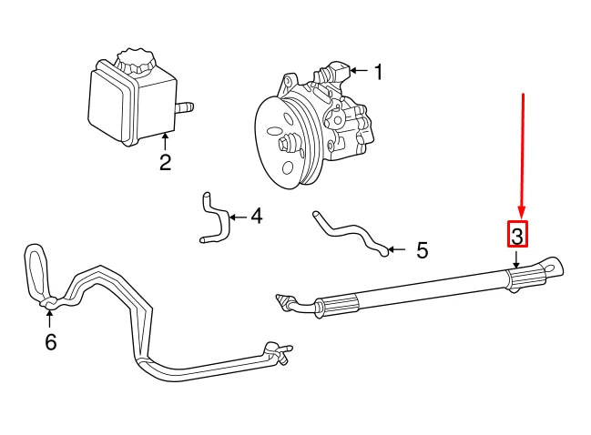 NEW MERCEDES-BENZ C W203 POWER STEERING PRESSURE HOSE A2034662781 ORIGINAL