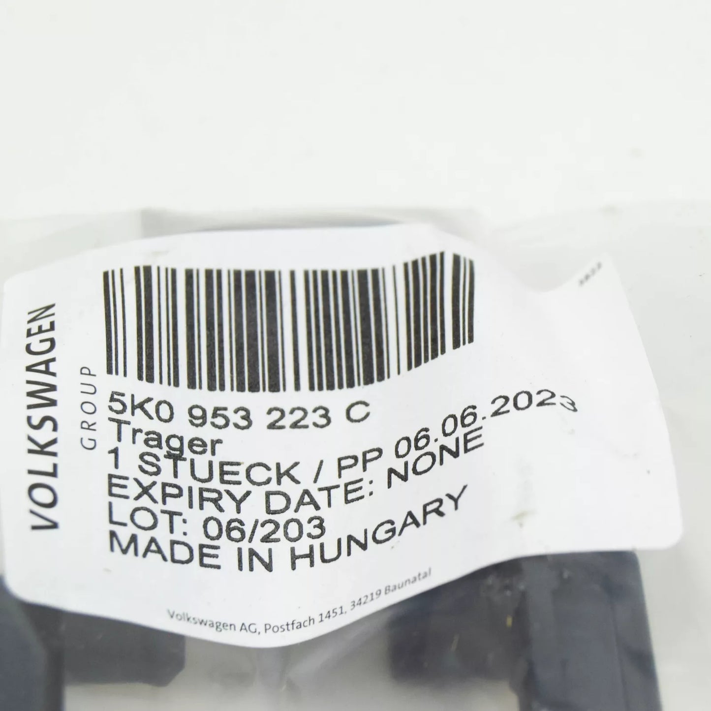 NEW VW GOLF MK7 STEERING COLUMN SWITCH FIXING PLATE 5K0953223C ORIGINAL