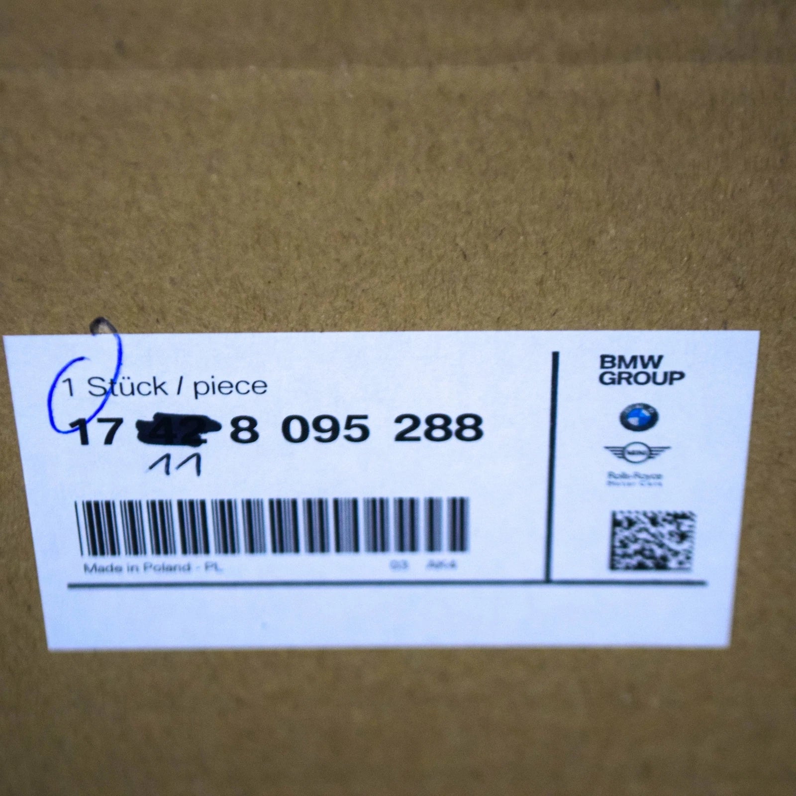 NEW BMW M4 COUPE G82 COOLING RADIATOR RIGHT COVERING 17118095288 ORIGINAL