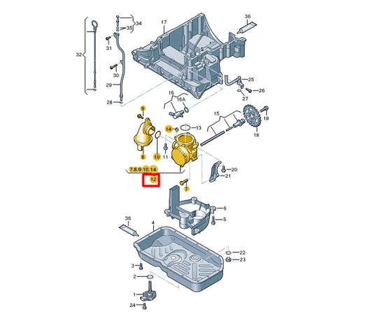 NEW AUDI A6 AVANT C7 ENGINE OIL PUMP 059115103BE ORIGINAL