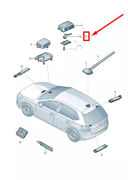 NEW VW GOLF MK7 GATEWAY CONTROL UNIT 5NA035284B ORIGINAL