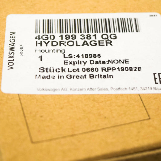 NEW AUDI A6 4G C7 RIGHT MOTOR MOUNT 4G0199381QG ORIGINAL