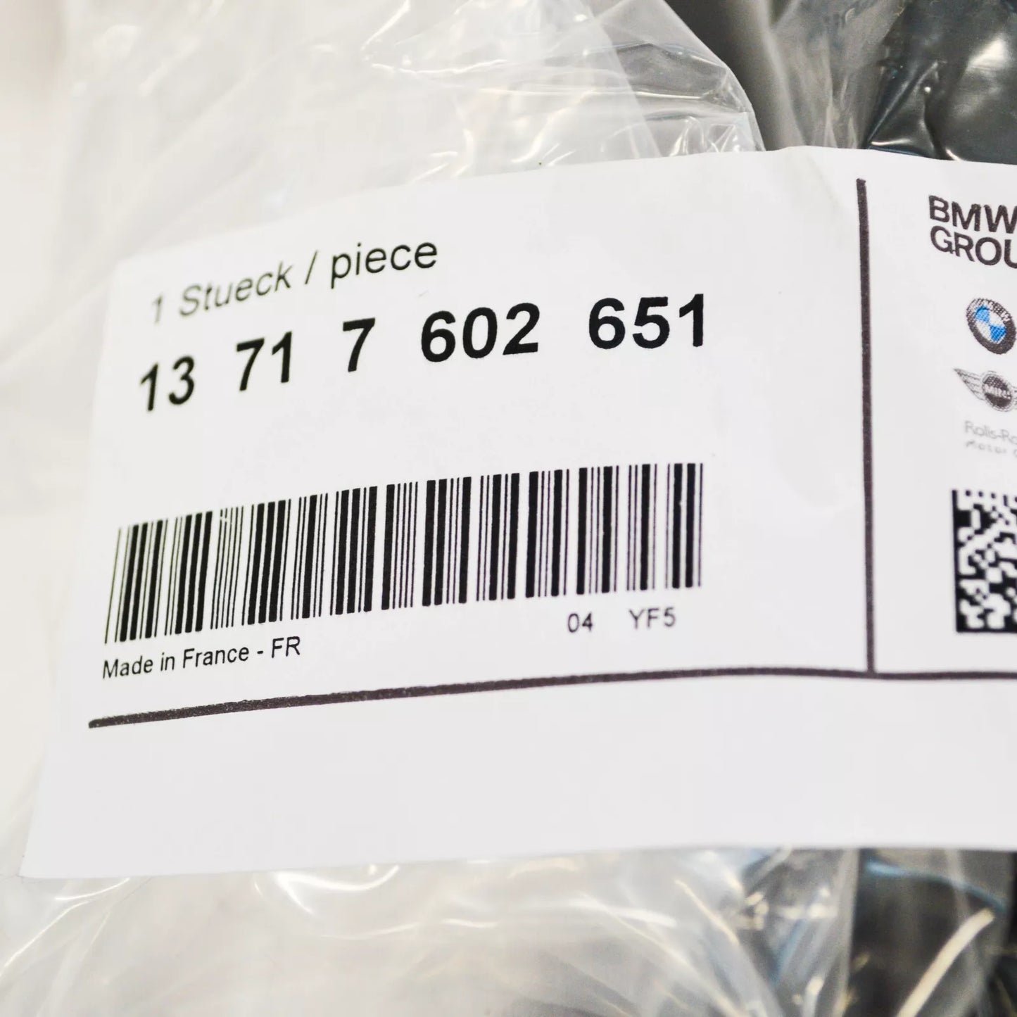 NEW BMW 1 F20 FILTERED AIR INTAKE PIPE HOSE 13717602651 ORIGINAL