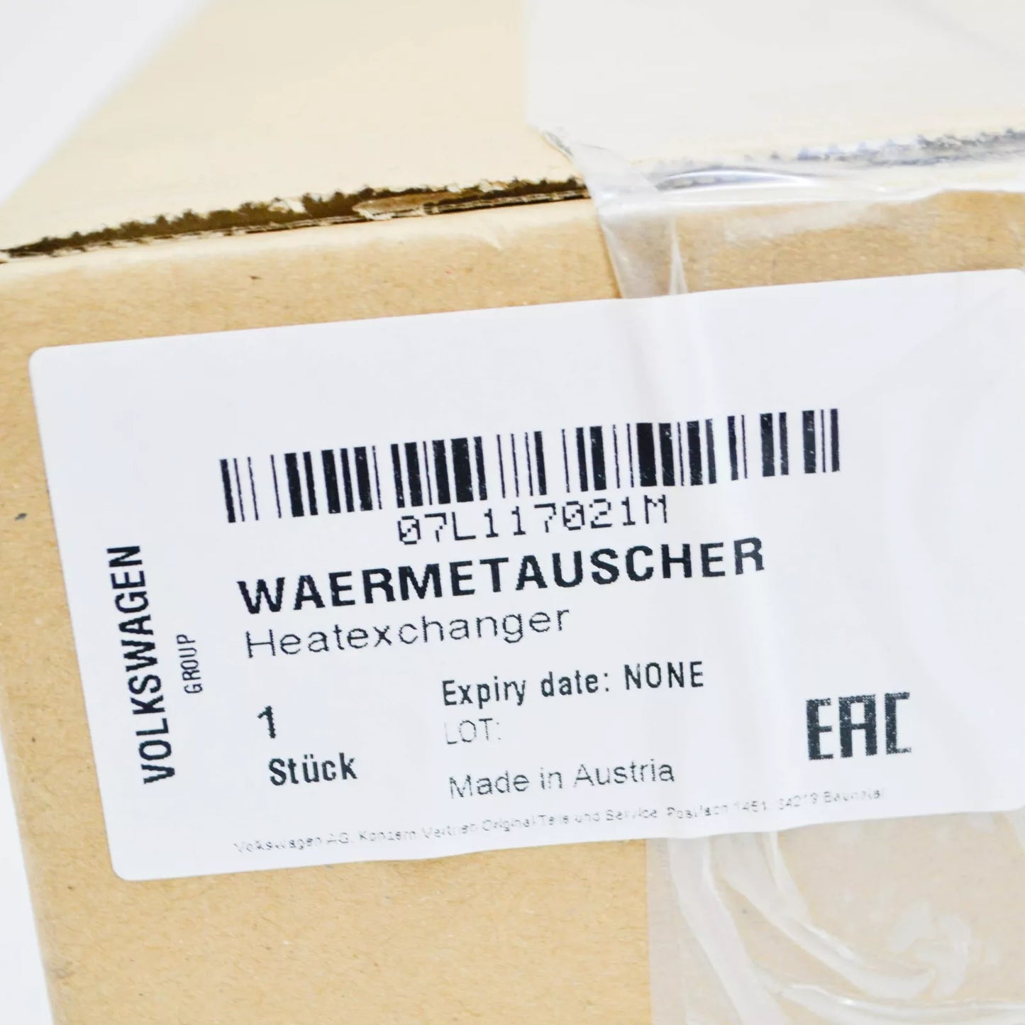 NEW AUDI R8 4S ENGINE OIL COOLER 07L117021M ORIGINAL