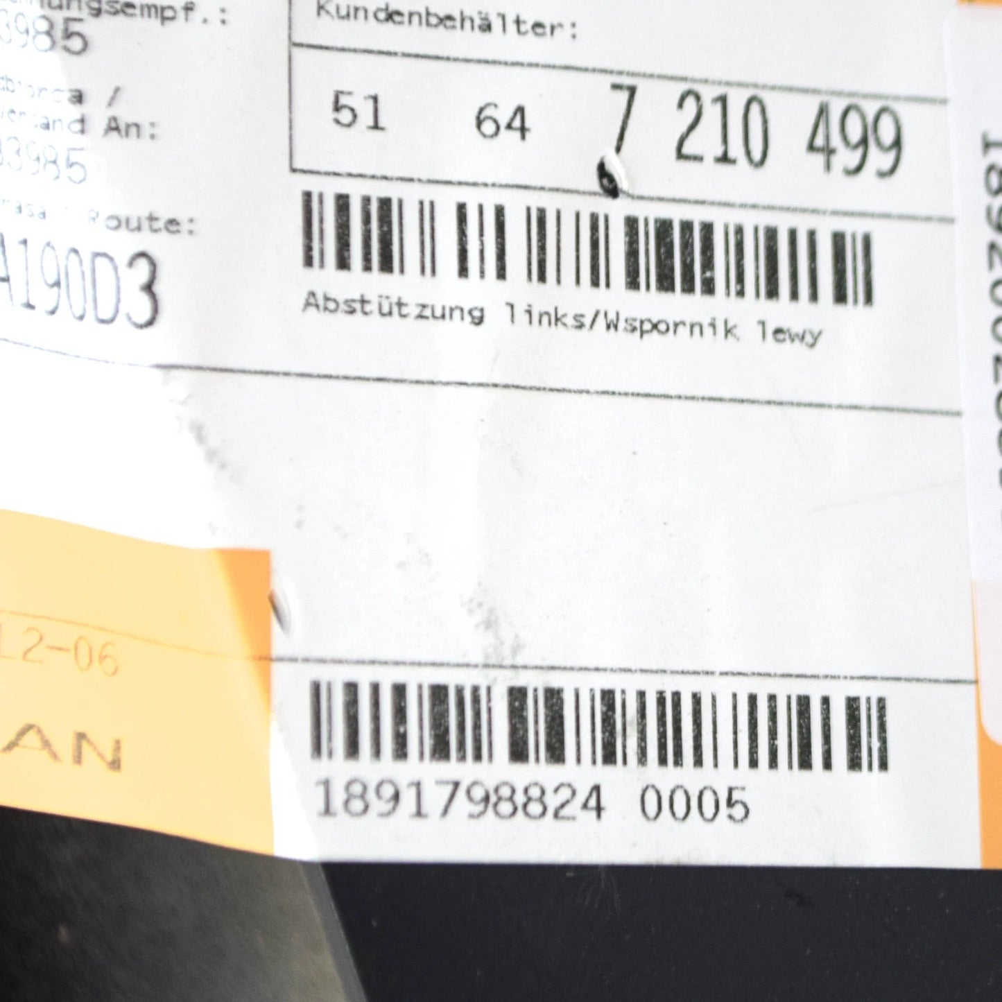 NEW BMW X3 F25 2.0D FRONT LEFT RADIATOR CORE BRACKET 51647210499 2013 ORIGINAL