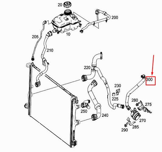 new mercedes-benz a w177 water pump coolant line a2475010658 original