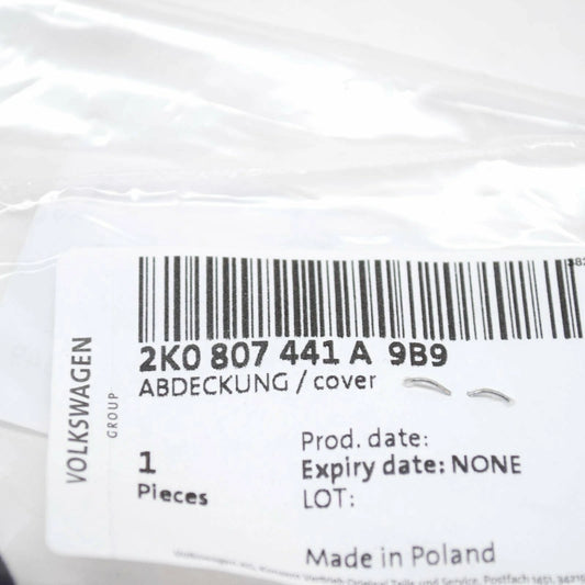 NEW VW CADDY III KA REAR BUMPER TOW EYE CAP COVER 2K0807441A9B9 ORIGINAL