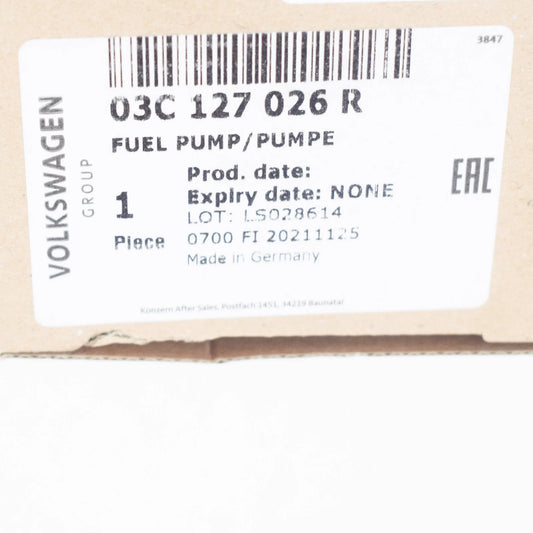 NEW VOLKSWAGEN JETTA MK5 HIGH PRESSURE FUEL PUMP 03C127026R ORIGINAL