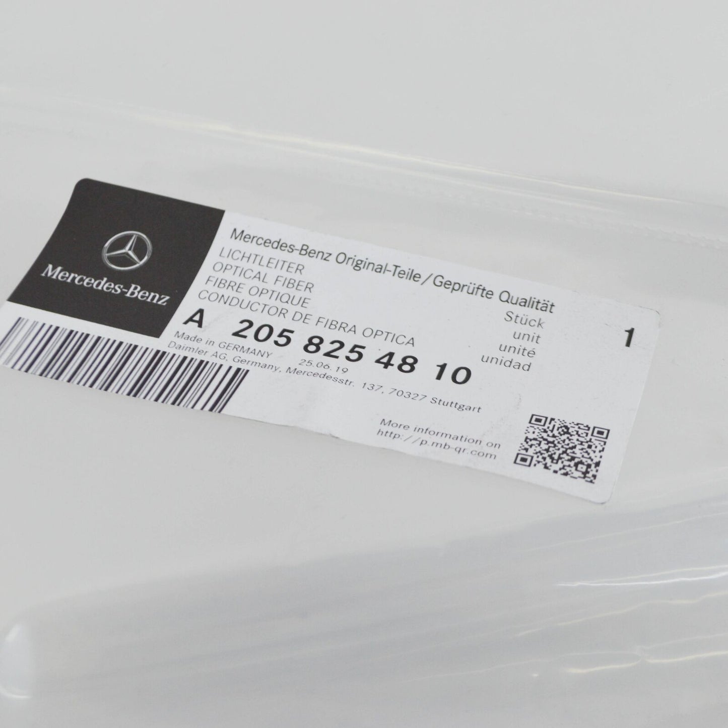 NEW MERCEDES-BENZ GLC X253 RH CENTER CONSOLE OPTICAL FIBER A2058254810 ORIGINAL