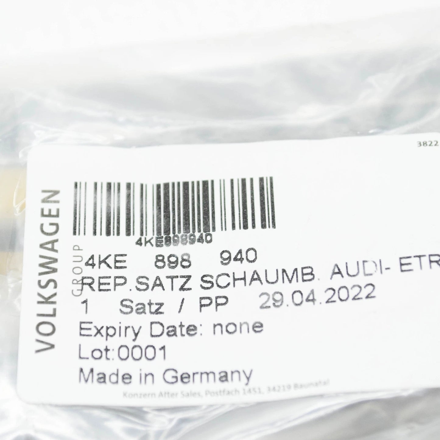 NEW AUDI E-TRON SPORTBACK GEA REAR SPOILER FOAM STRIPS SET 4KE898940 ORIGINAL