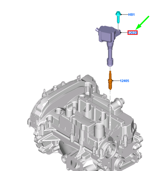 new ford fiesta mk7 ignition coil assy h1bg-12a366-aa 2110924 original