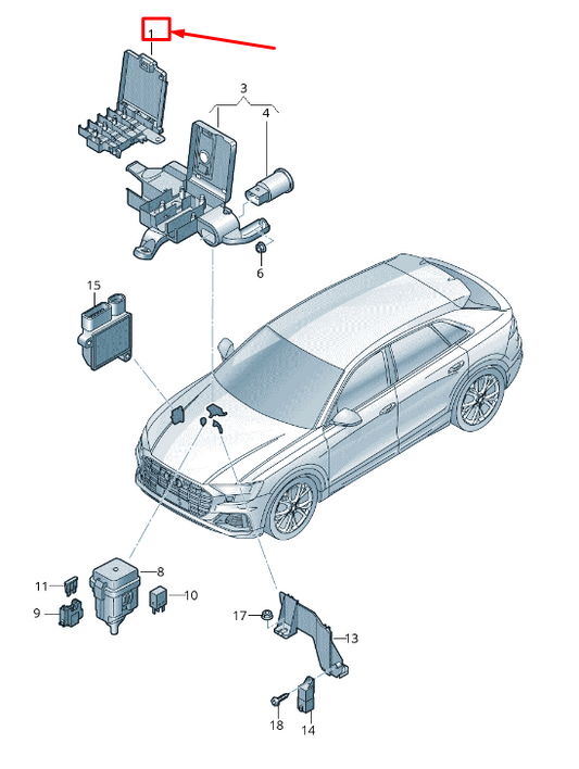 NEW AUDI A8 4N FUSE BOX WITH FUSE 4M0941828H ORIGINAL