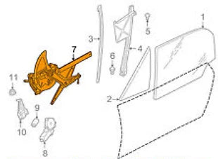 NEW BMW Z3 E36 FRONT LEFT WINDOW REGULATOR 51338410553 8410553 ORIGINAL