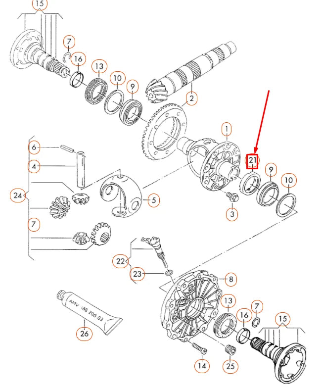 NEW AUDI A4 B7 DRIVE WHEEL SPEEDOMETER 012409182C ORIGINAL