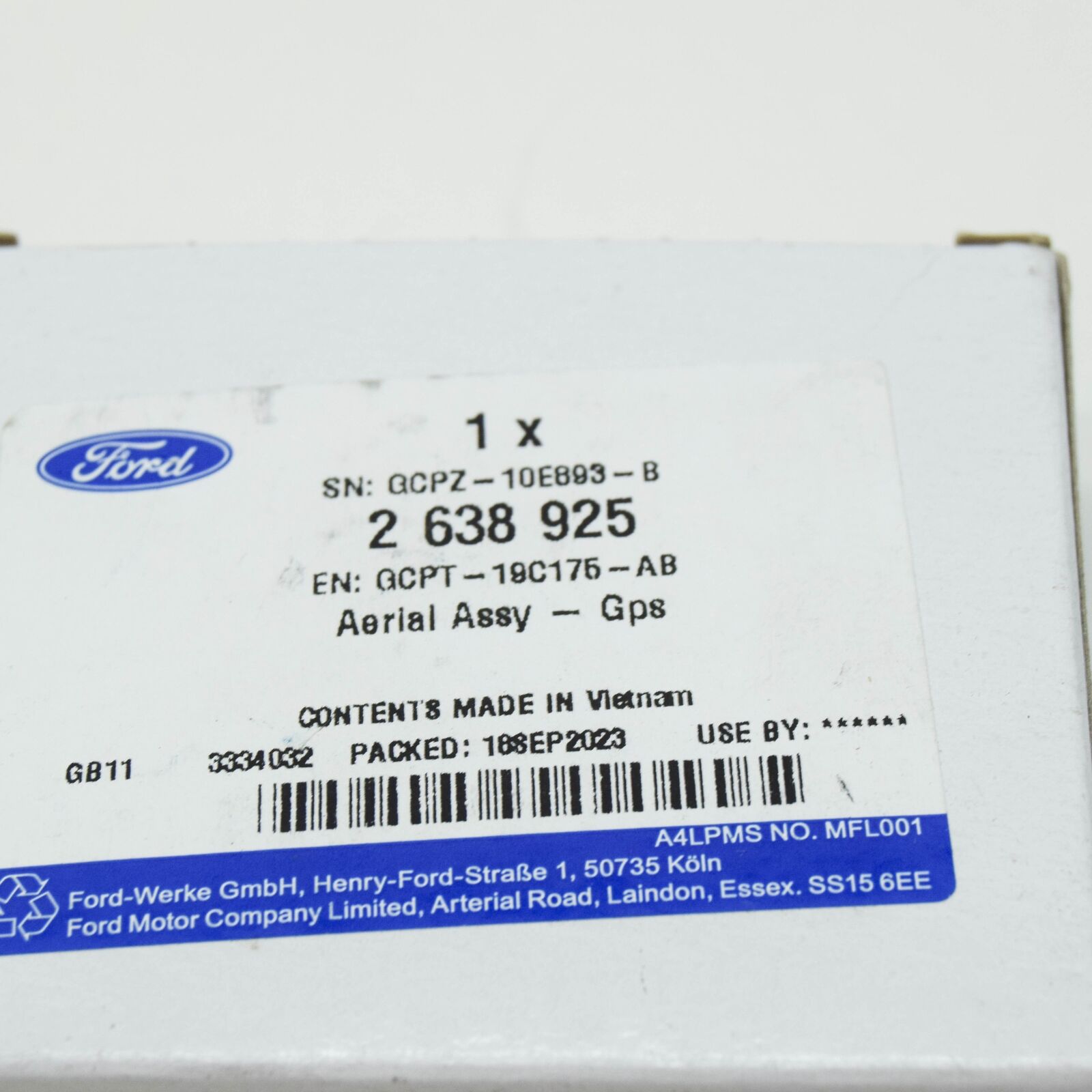 new ford ka mk3 gps aerial assy gcpt-19c175-aa 2638925 original