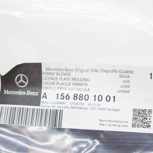 NEW MERCEDES-BENZ GLA X156 FRONT BUMPER LICENSE PLATE HOLDER A1568801001