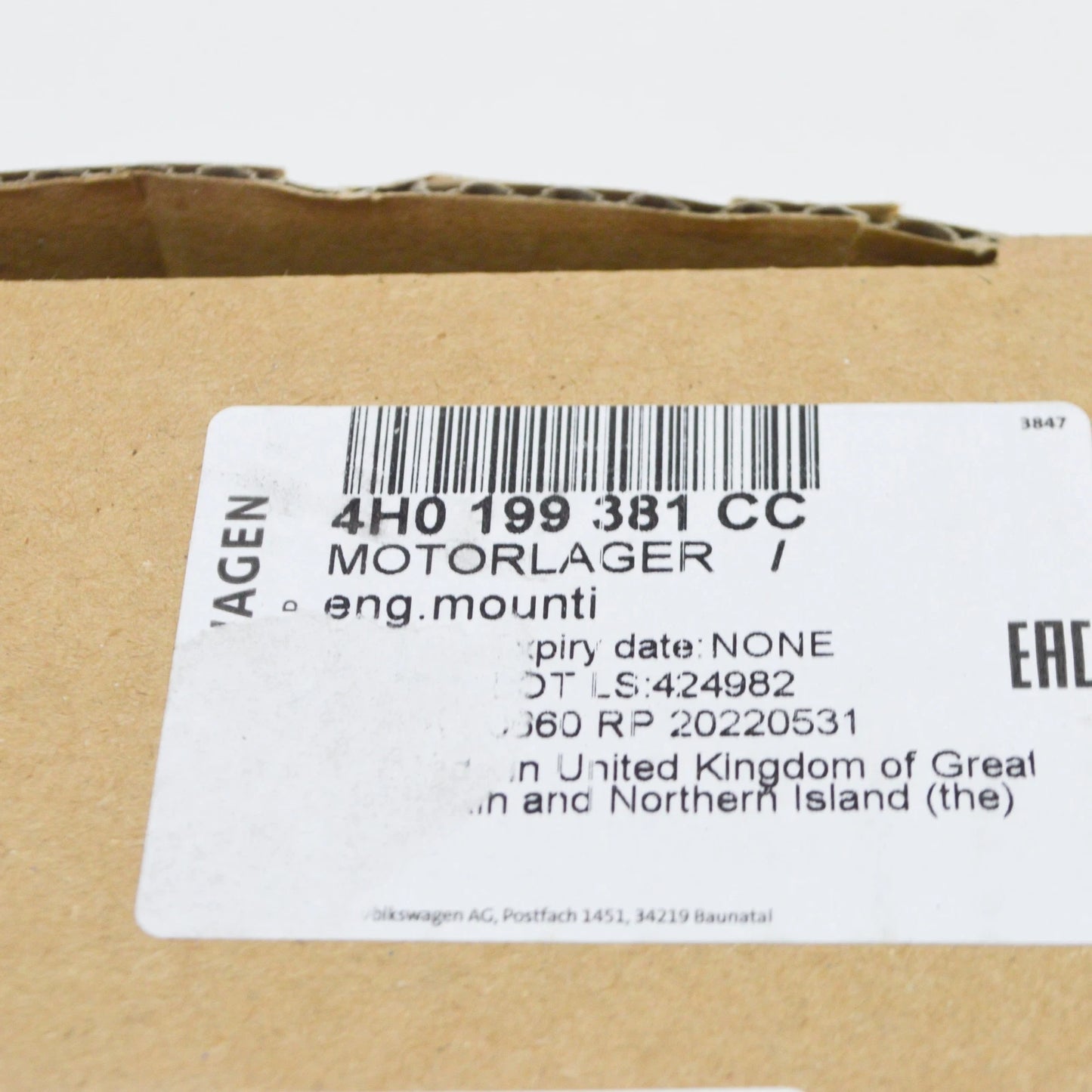 NEW AUDI A8 D4 LEFT ENGINE MOUNTING 4H0199381CC ORIGINAL